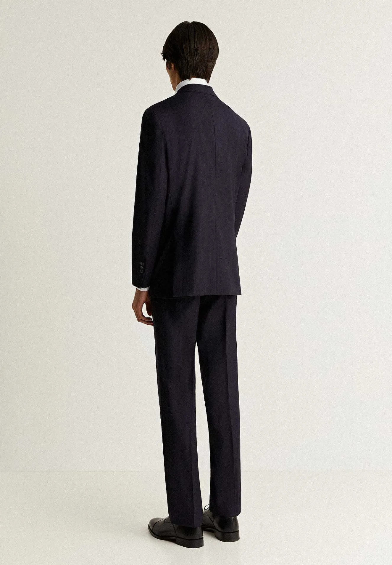 Scalpers Suits<Navy Blue Striped Wool Suit