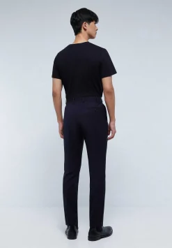 Scalpers Suits<Navy Blue Structured Suit With Pockets