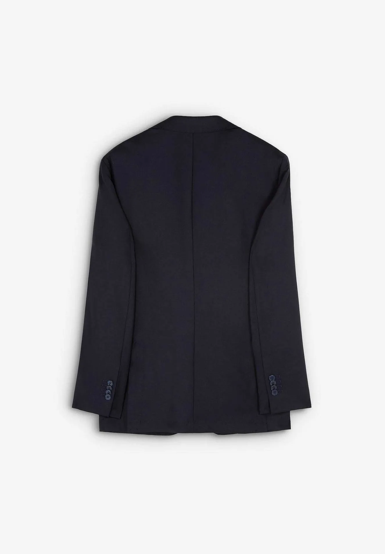 Scalpers Suits<Navy Blue Wool Structured Suit