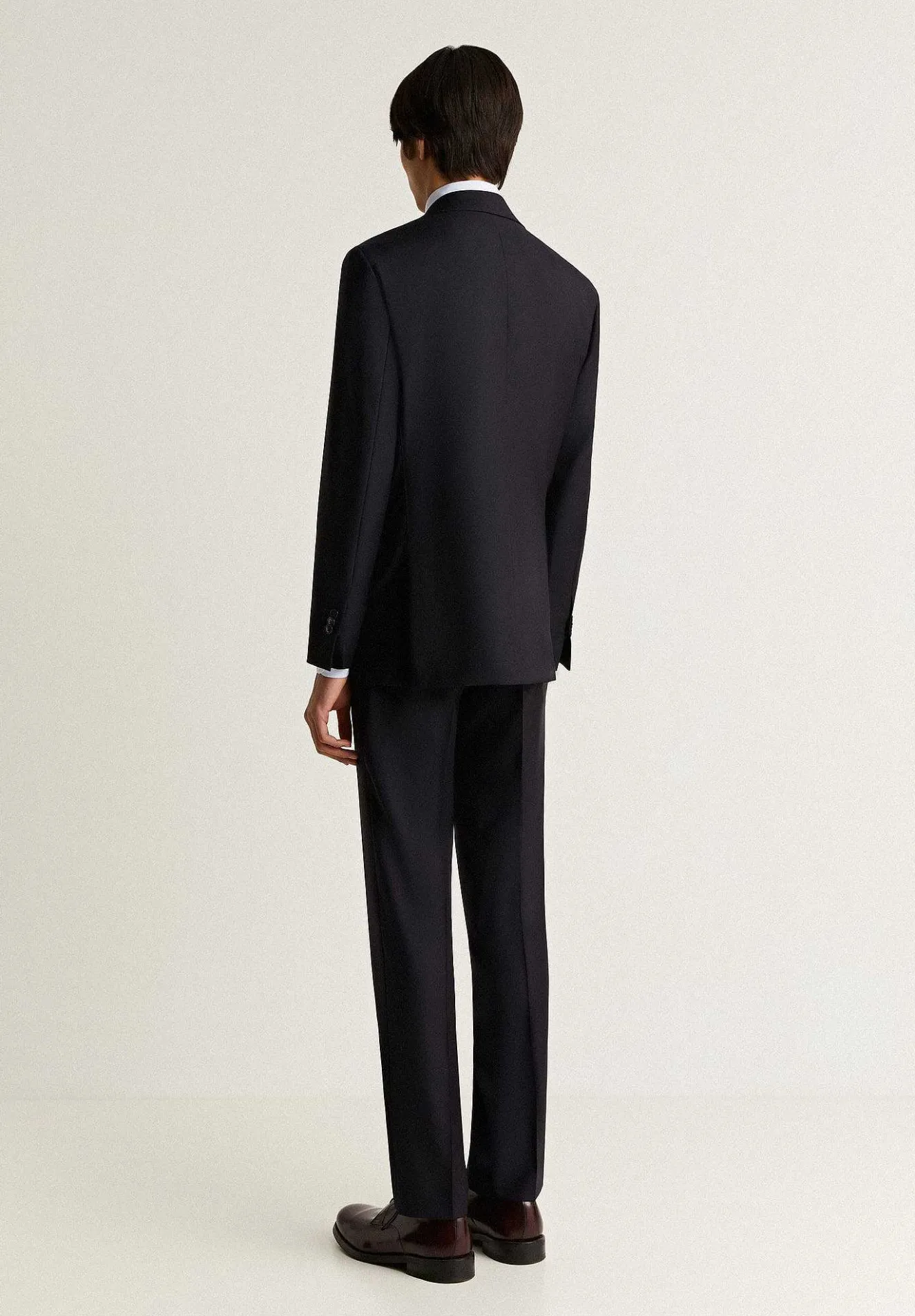 Scalpers Suits<Navy Blue Wool Structured Suit