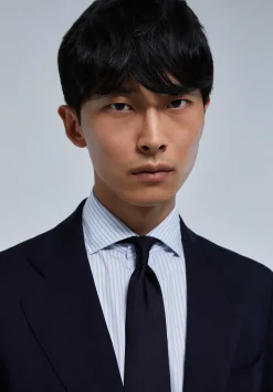 Scalpers Suits<Navy Blue Wool Suit