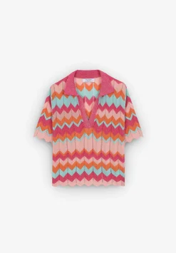 Scalpers Sweaters And Cardigans<Openwork Lurex Knit Sweater
