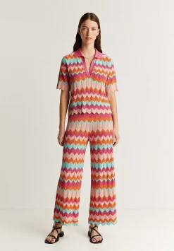 Scalpers Sweaters And Cardigans<Openwork Lurex Knit Sweater