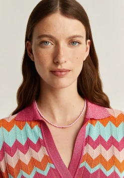 Scalpers Sweaters And Cardigans<Openwork Lurex Knit Sweater
