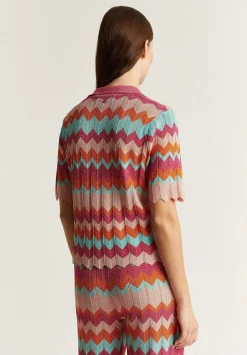 Scalpers Sweaters And Cardigans<Openwork Lurex Knit Sweater