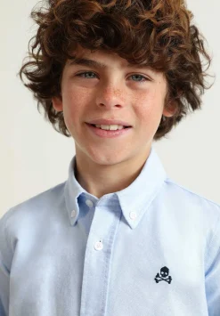 Scalpers Shirts<Oxford Shirt With Button Collar