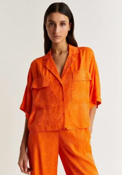 Scalpers Shirts<Pajama Shirt Geometric Details