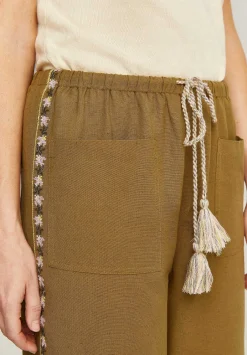 Scalpers Pants<Pants With Ethnic Embroidery Detail