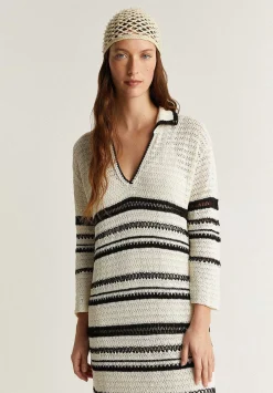 Scalpers Dresses<Polo Neck Crochet Dress
