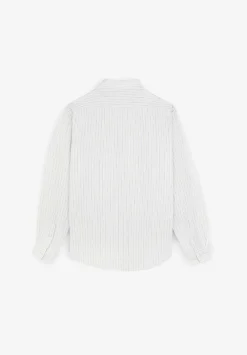 Scalpers Casual<Premium Linen Striped Slim Shirt