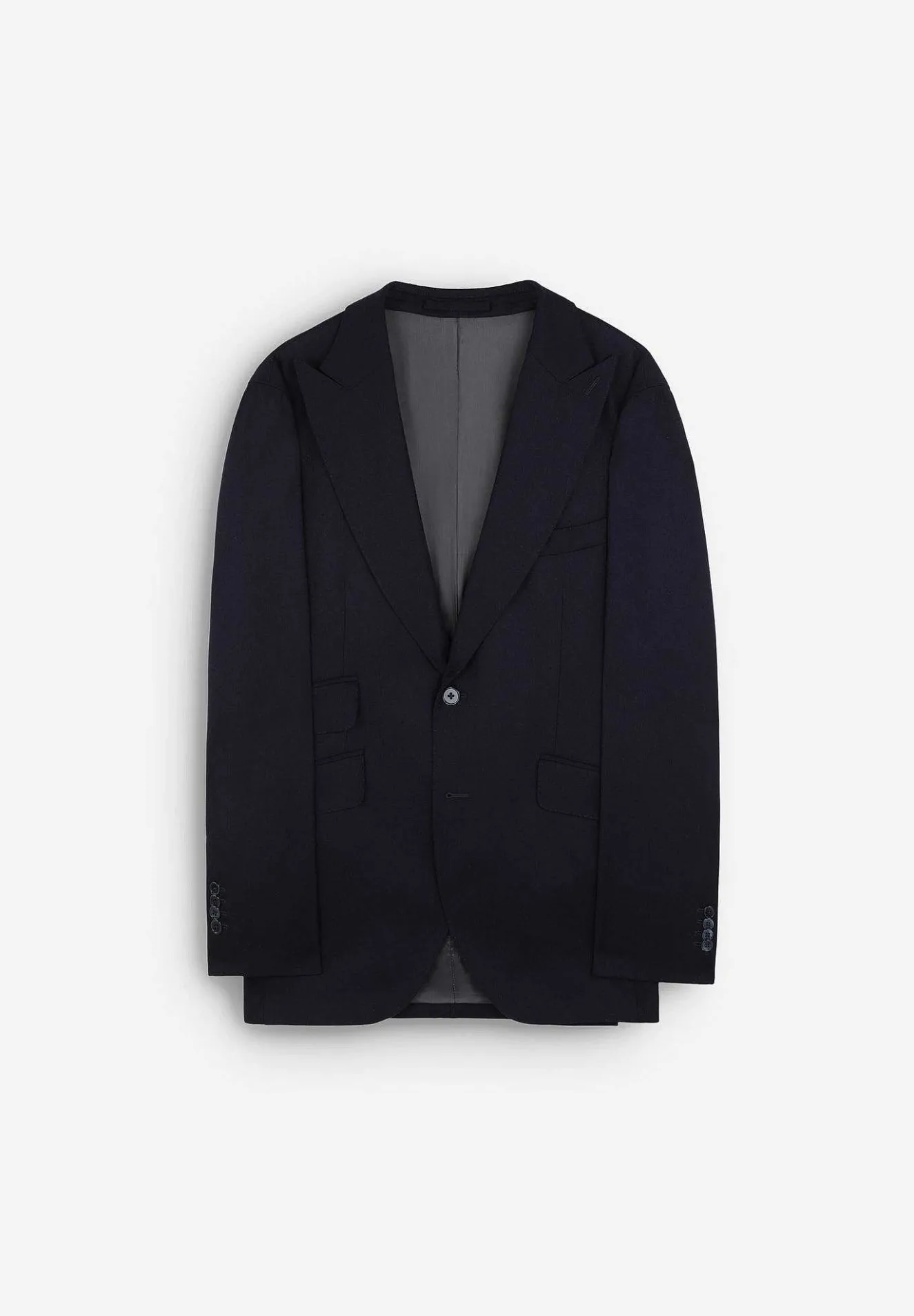 Scalpers Suits<Premium Navy Blue Wool Suit