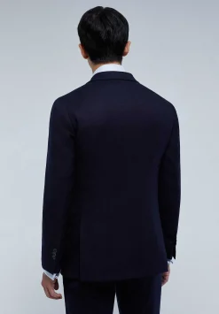 Scalpers Suits<Premium Navy Blue Wool Suit
