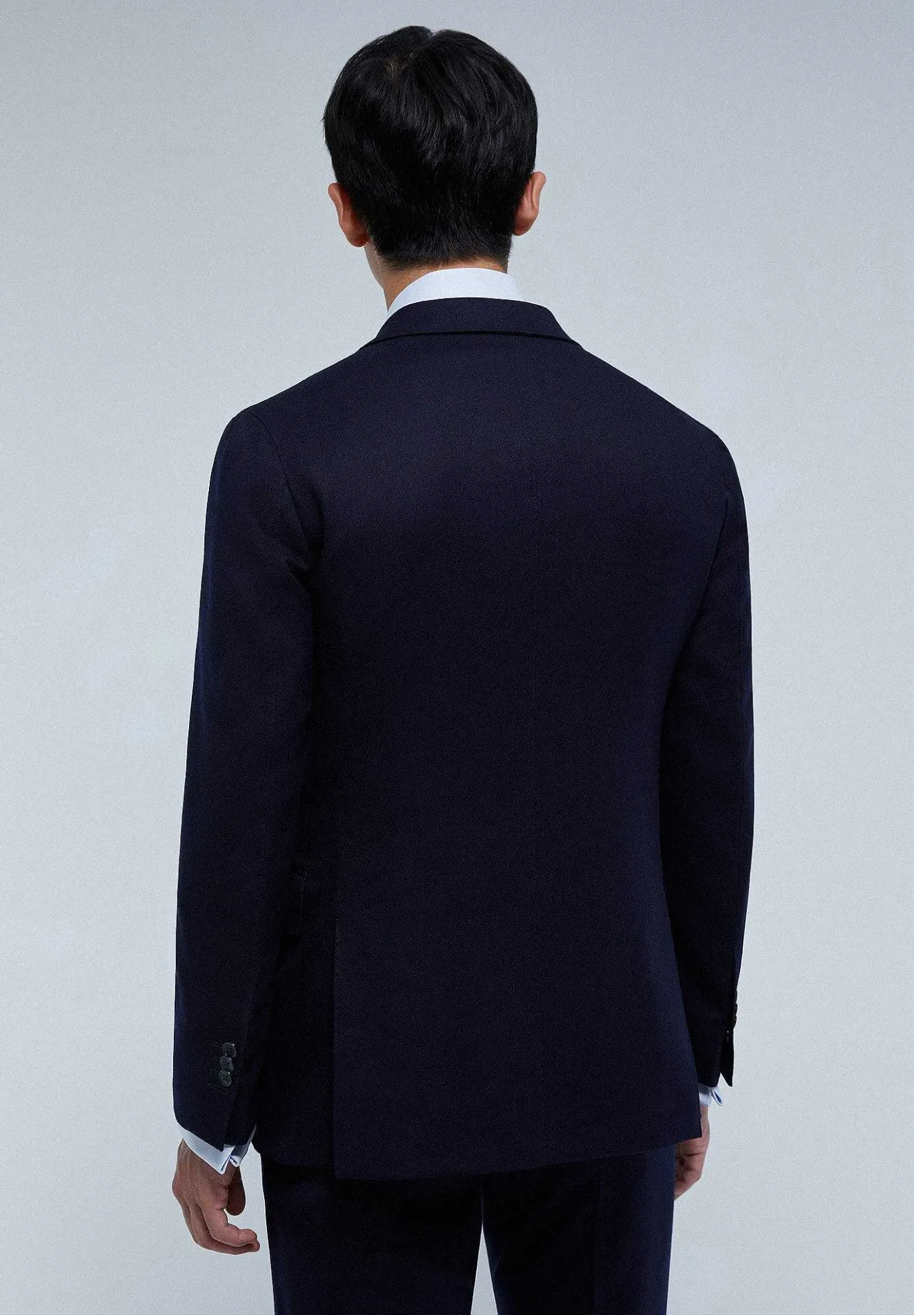 Scalpers Suits<Premium Navy Blue Wool Suit