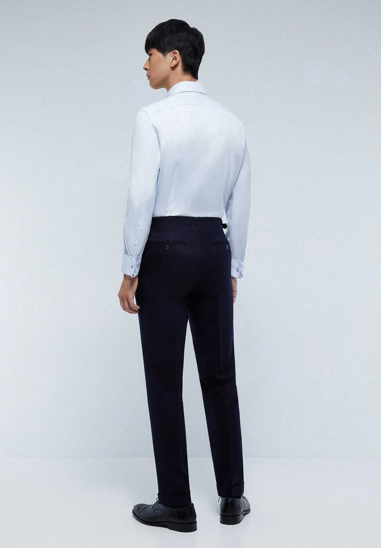 Scalpers Suits<Premium Navy Blue Wool Suit