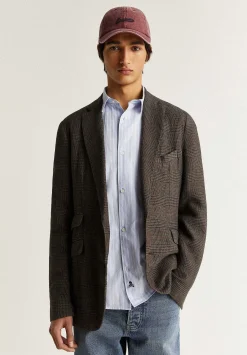 Scalpers American<Prince Of Wales Linen Blazer