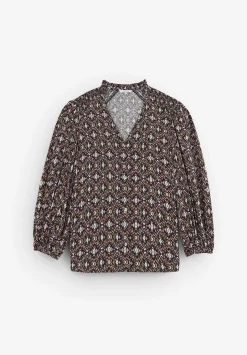 Scalpers Shirts<Print Blouse With Lurex Detail