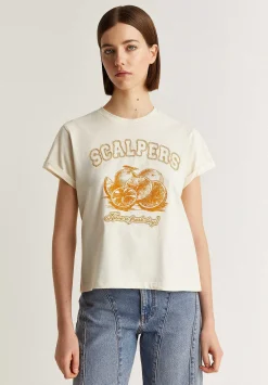 Scalpers T-Shirts And Tops<Print Lurex T-Shirt