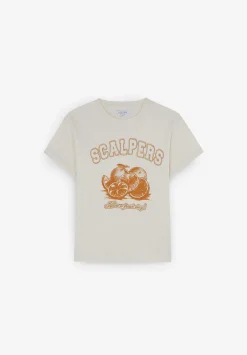 Scalpers T-Shirts And Tops<Print Lurex T-Shirt