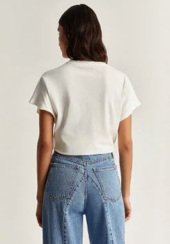 Scalpers T-Shirts And Tops<Print T-Shirt With Strass Detail