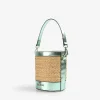 Scalpers Fur<Raffia Bucket Bag With Metallic Detail