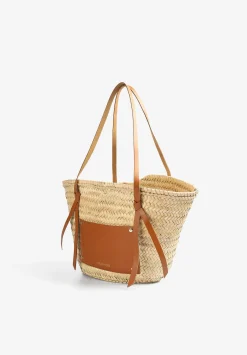 Scalpers Fur<Raffia Carrycot Bag