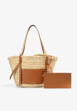 Scalpers Fur<Raffia Carrycot Bag