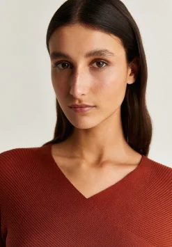 Scalpers Sweaters And Cardigans<Ribbed Knit Cropped Top