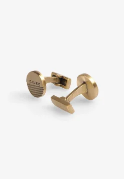Scalpers Twins<Round Cufflinks Engraved Logo
