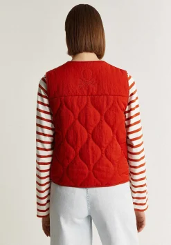Scalpers Jackets And Trench<Round Neck Padded Vest