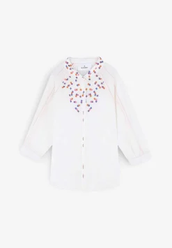 Scalpers Shirts<Shirt With Embroidered Detail And Square Design