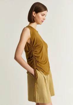 Scalpers T-Shirts And Tops<Side Gathered Lurex T-Shirt