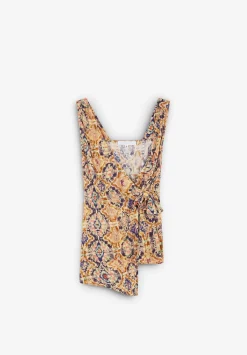 Scalpers Blazers And Vests<Side Knot Print Vest