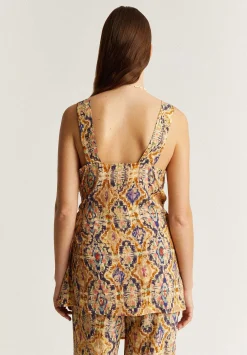 Scalpers Blazers And Vests<Side Knot Print Vest