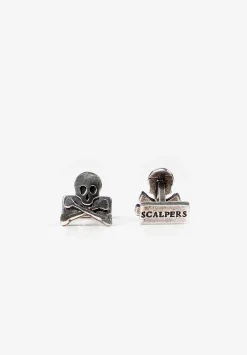 Scalpers Twins<Silver Skull Cufflinks