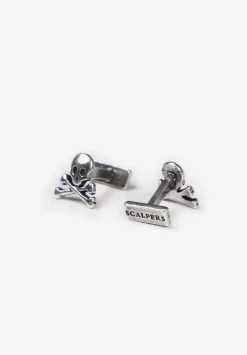 Scalpers Twins<Silver Skull Cufflinks