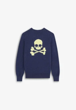 Scalpers Sweaters And Cardigans<Skull Contrast Back Sweater