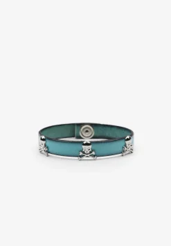 Scalpers Imitation Jewelry<Skull Leather Bracelet
