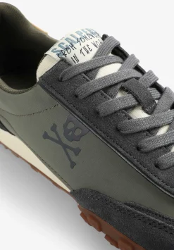 Scalpers Sneakers<Skull Print Low Sneakers