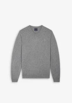 Scalpers Sweaters And Cardigans<Skull V-Neck Sweater