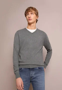 Scalpers Sweaters And Cardigans<Skull V-Neck Sweater