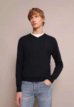 Scalpers Sweaters And Cardigans<Skull V-Neck Sweater