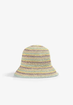 Scalpers Accessories<Striped Crochet Bucket Hat