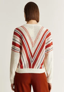 Scalpers Sweaters And Cardigans<Striped Crochet Sweater