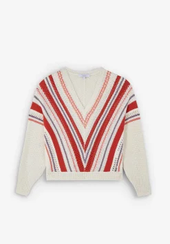 Scalpers Sweaters And Cardigans<Striped Crochet Sweater