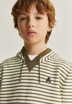 Scalpers Sweaters And Cardigans<Striped Hooded Sweater