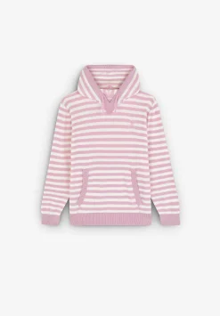 Scalpers Spot<Striped Hooded Sweater