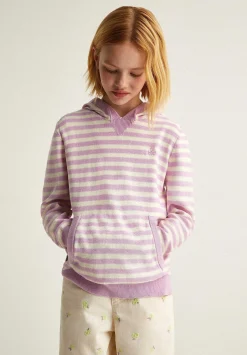 Scalpers Spot<Striped Hooded Sweater