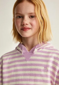 Scalpers Spot<Striped Hooded Sweater