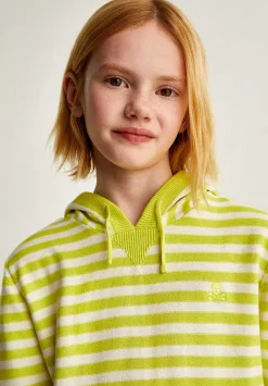 Scalpers Spot<Striped Hooded Sweater