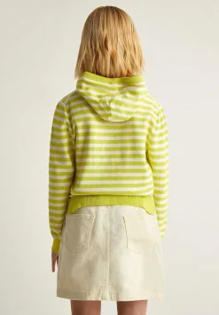 Scalpers Spot<Striped Hooded Sweater